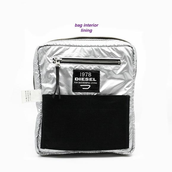 DIESEL Black Nylon Crossbody Bag with Leather & Polyvinyl Trim - Picture 15 of 16